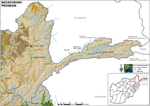 Map of Badakhshan Program