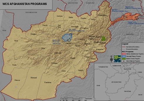 Map of WCS Afghanistan Programs